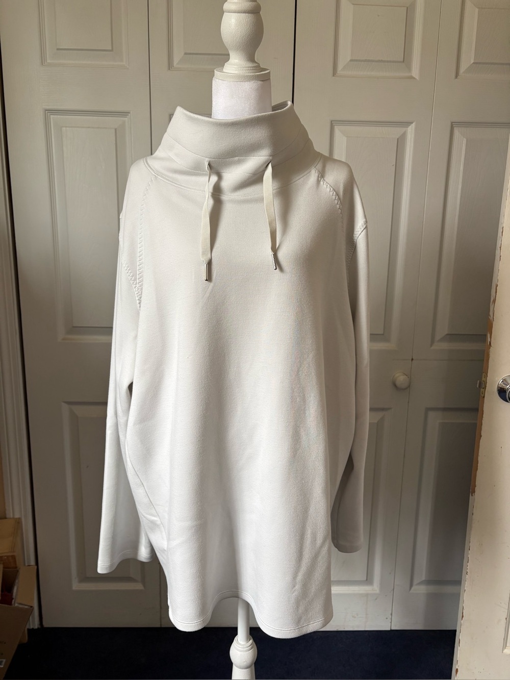 SPANX AirEssentials cream tunic top